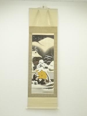 玉雲筆　親鸞聖人石枕図　肉筆絹本掛軸